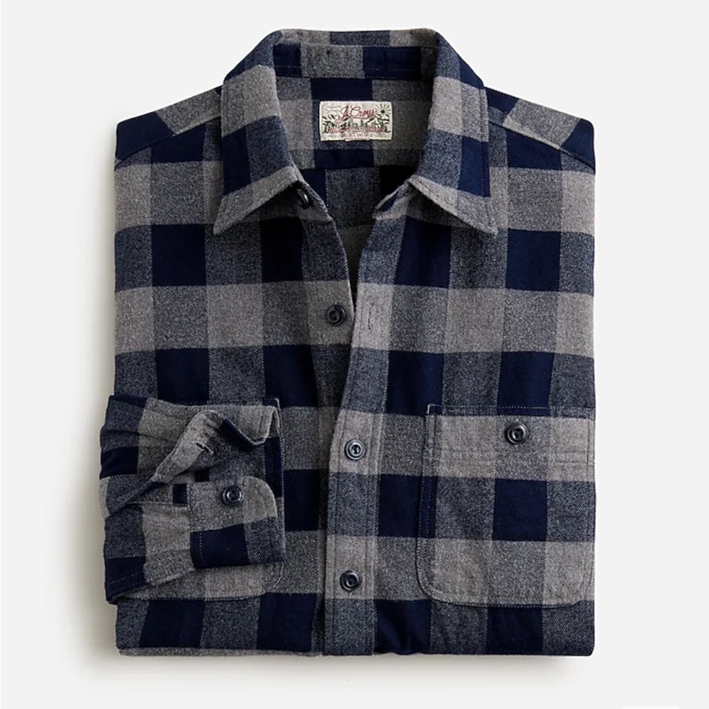 J.Crew Men's Midweight flannel workshirt, Never worn, size S